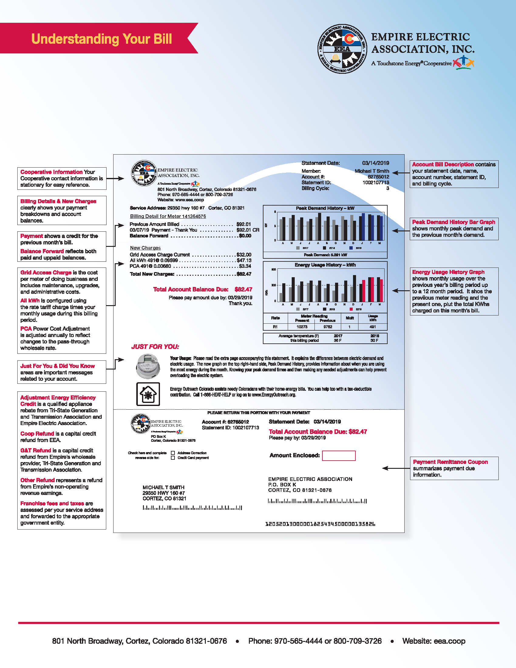 Legacy Billing Statement Information