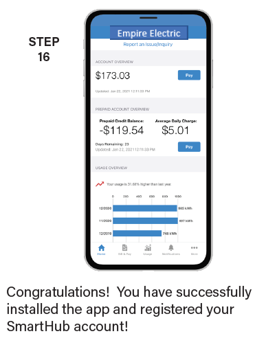 sign up step 16
