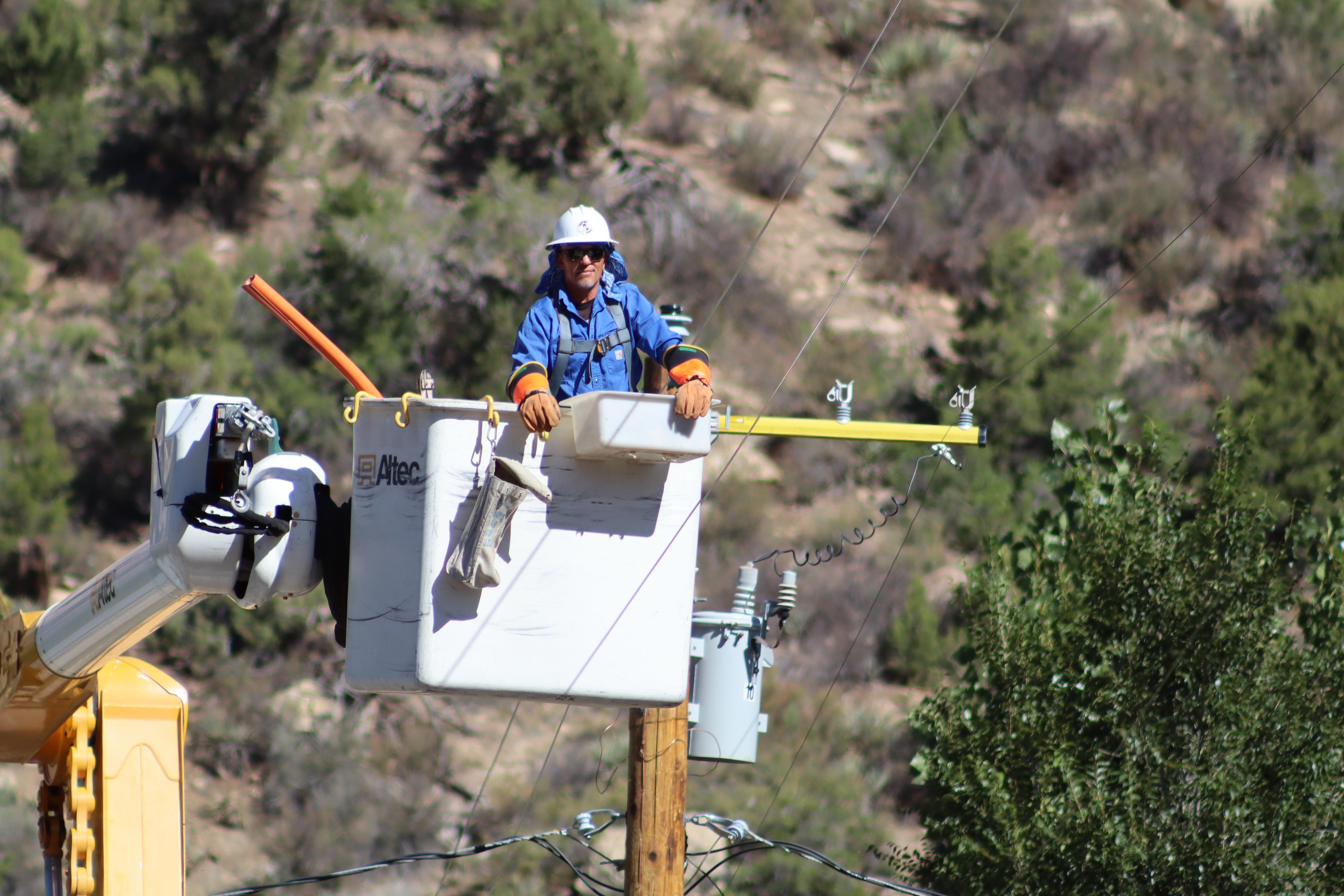 Lineman in Bucket