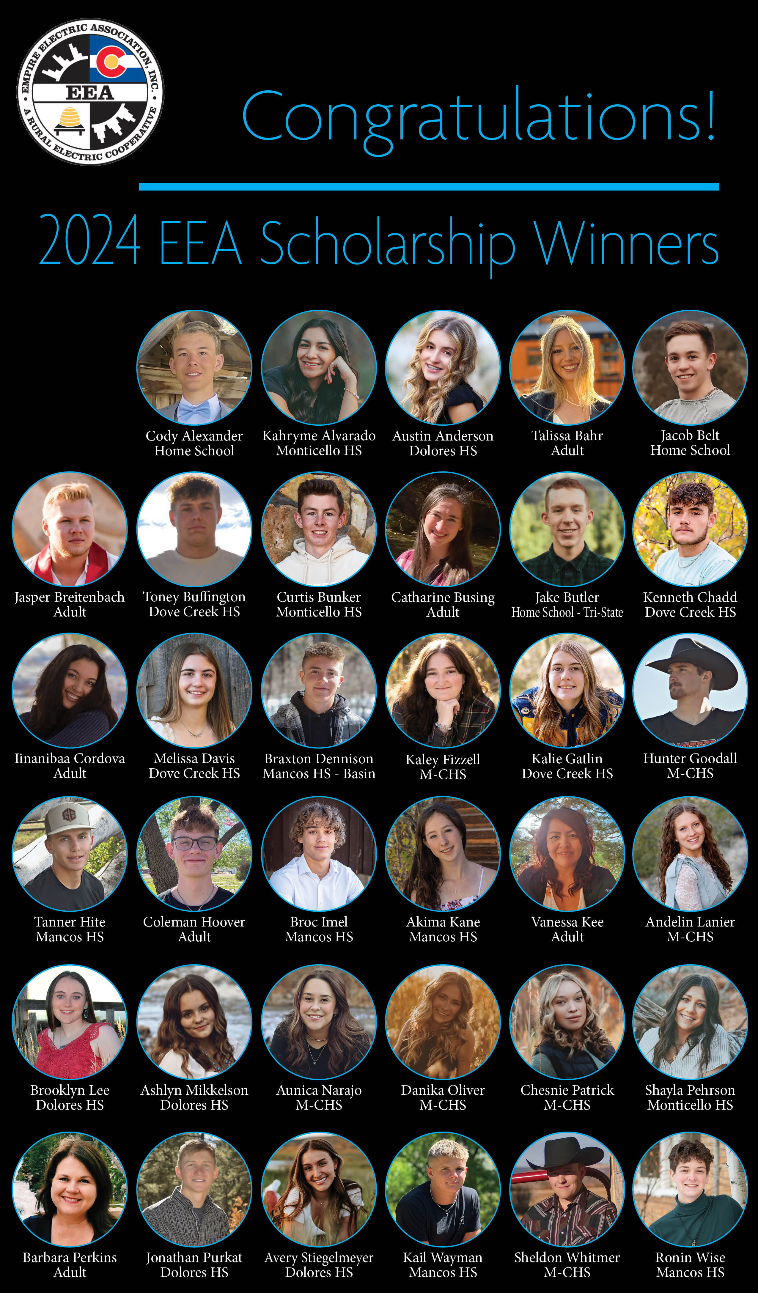 2024 Scholarship Winners