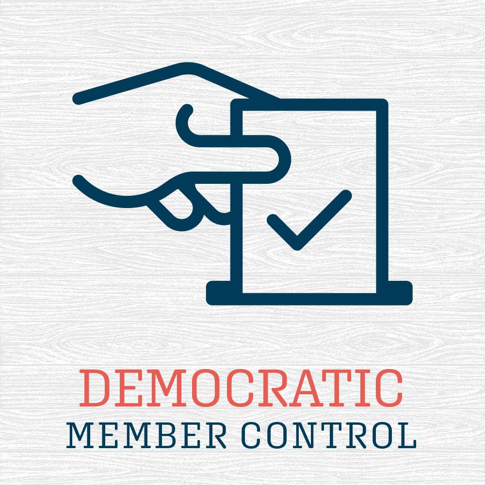 graphic showing a ballot being placed in a ballot box